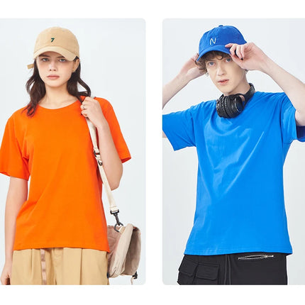 Good Mental State Pure Cotton Short Sleeved t-shirt For Men Women 2024 Summer New Tee Clothes Loose Casual Cartoon Oversized Top