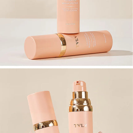 Long-lasting Matte Color-changing Foundation Liquid, Non-tarnishing, 4-in-1 Lightweight and Moisturizing Foundation Cream