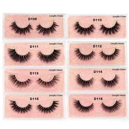 LEHUAMAO Eyelashes 3D Mink Lashes natural handmade volume soft lashes long eyelash extension real mink eyelash for makeup D103