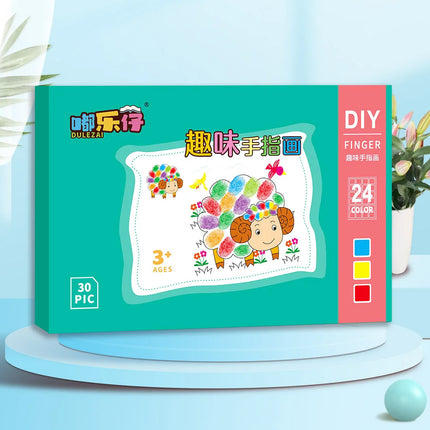 Children Finger Painting Set Baby Montessori Toys Creative DIY Toddler Finger Drawing Books Kids Learning Educational Toy Gifts
