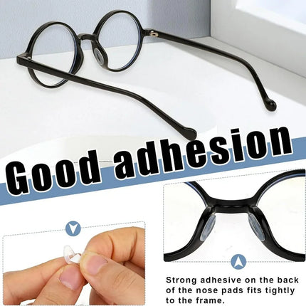 Silicone Non-slip Nose Pads D-shaped Solid Color Glasses Nose Support Long Lasting Eyeglasses Nasal Holder Eyewear Accessories