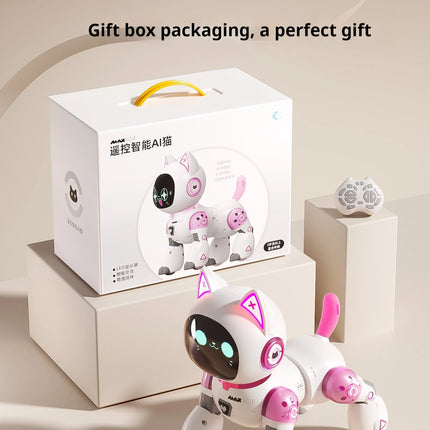 Ai Remote Control Dancing Cat Robot Expression Interactive Intelligent Pet Toy Suitable For Girls Aged 3 To 6 As Birthday Gifts