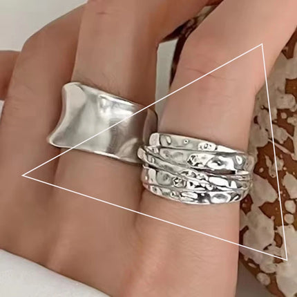 VENTFILLE 925 Sterling Silve Flower Ring for Women Gift Hollow Out Design Retro Hip Hop Versatile Jewelry Party Gift Dropship