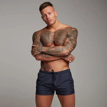2026 Latest Men's Fashion Woven Quick Drying Elastic Quick Drying Anti Sweat Sports Shorts Summer Fitness Running Shorts
