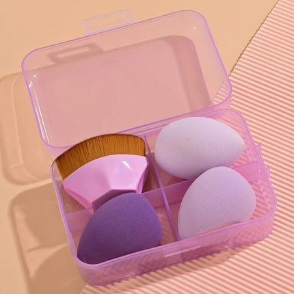 Magic Foundation Makeup Brush Set Soft Beauty Blender Gourd Shaped Makeup Sponge Loose Powder Brush Cosmetic Tools Kit