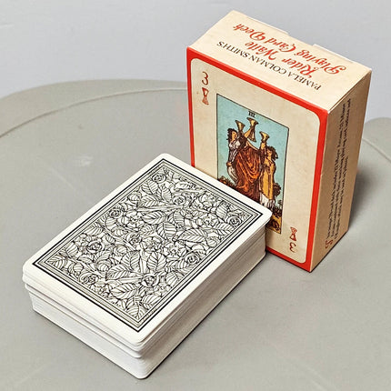 RWS Playing Card Deck:  9*6cm 78-Card Poker Deck Illustrated with RWS Images, Combines Tarot and Playing Cards, Double-embossed