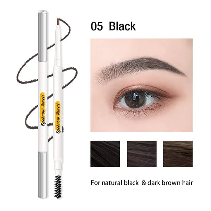 Kemelo Eyebrow Pencil Very Fine Waterproof, Sweat Proof Lasting Without Decolorization Makeup Artist Special Root Clear