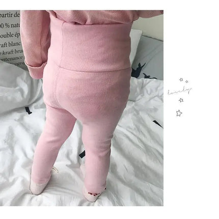 Autumn Spring Baby Girl Leggings Cotton Baby Boys Ribbed Full Length Infant Kids Clothes Skiny Pants Children Casual Trousers