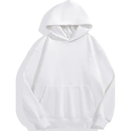 DIY Custom Your Brand LOGO 500GSM Heavy Weight New Autumn Winter Casual Thick Cotton Men's Top Solid Color Hoodies Sweatshirt