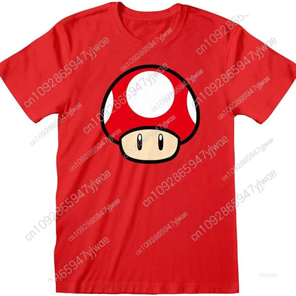 Mario Luigi Game Themed t-Shirt Retro Game Gift Top High-Quality Breathable Tee Cosplay Clothing Summer Men's women's T-shirts
