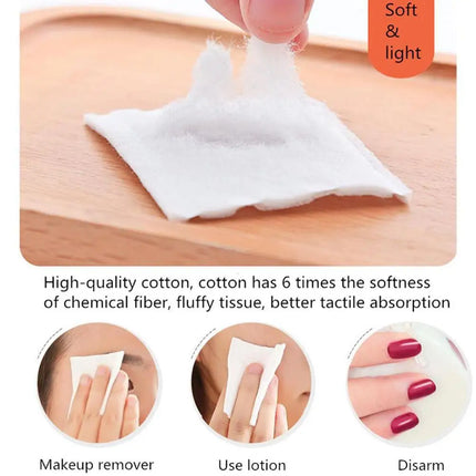 500PCS/Set Facial Puff Pads Disposable Makeup Accessories Remover Practical Face Soft Remover Non-woven Fabric Paper Beauty Tool
