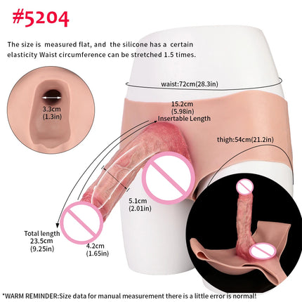 FAAK Wearable Black Penis Sleeve Silicone Panties Strap On Dildo Harness Hollow Dildo Realistic Cock Enlarger Sex Toys For men