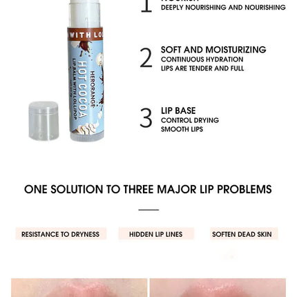 Multi flavor lollipop lipstick Hot Cocoa Lip Mask Moisturizes, moisturizes and reduces lip lines for men and women