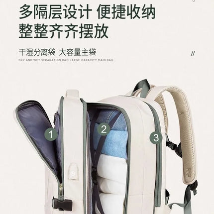 New Large Capacity Bags Business Multifunctional Charging Backpacks Expandable Airplane Travel Backpack Laptop Bag Luggage Ma