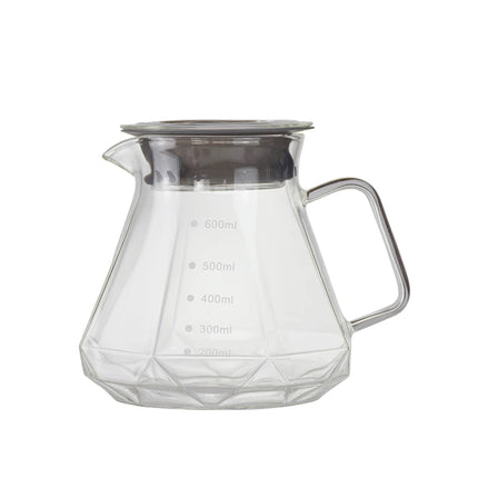 Heat Resistant Borosilicate Glass Hand Drip Coffee Pot Carafe Share Pot Pour Over Coffee Server Drip Coffee Pot