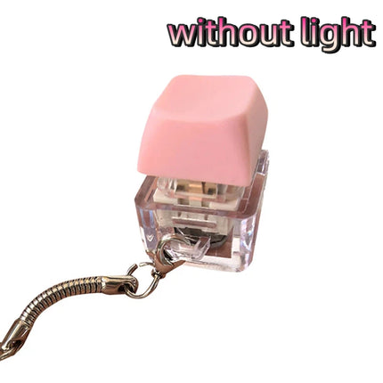 4/9 Keys Mechanical Keyboard Axis Tester LED Keyboard Key Toy Stress Relief DIY Button Keycap Fidget Keychain Toys Gift