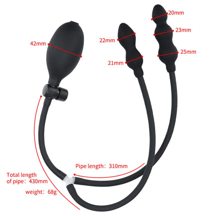 2 IN 1 Inflatable Anal Plug Expandable Dildo Pump Butt Plug Anal Dilator Bdsm Sex Toy Gay Prostate Massage For Anus Enlargement