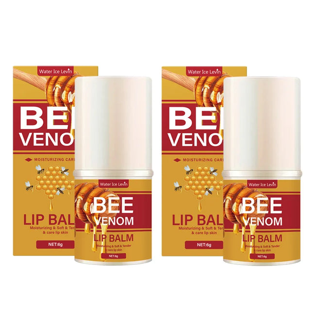Bee Venom Lip Balm, Hydrating, Translucent and Glossy, Soft and Light, Instantly Hydrating, Smooth and Easy to Absorb, Cares for Lips, Softer and Smoother Lip Skin, Balanced