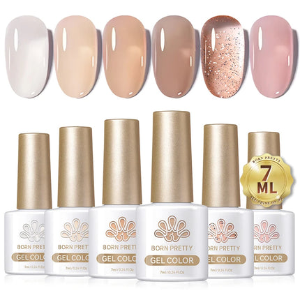 BORN PRETTY Cat Magnetic Moonlight Gel Nail Polish Set 10ml Sparking White Silver Water-light Soak Off UV Gel Nail Art Manicure