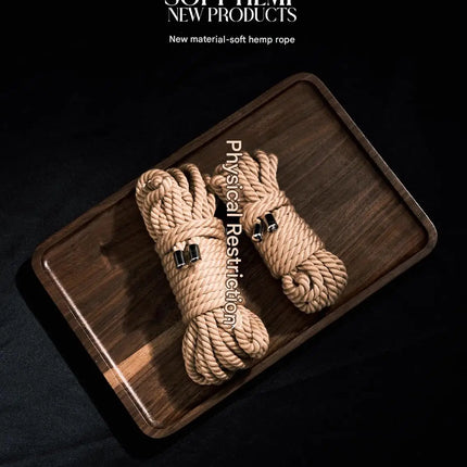 10m Shibari Bondage Rope,Soft Jute for Japanese Rope Art,Skin-Friendly for Beginners,Natural Color Skin-Safe Jute Couples Play