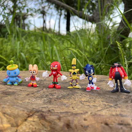 Sonic Shadow Figures 12pcs Set 4-6cm - Hedgehog Action Dolls Gift