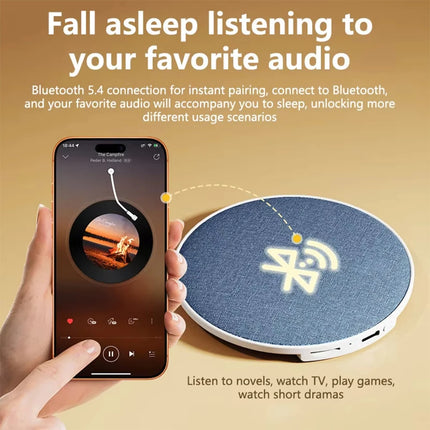 New Bluetooth Speaker Mini Sleeping Nature Sound White Noise Soundbar Wireless MP3 Music Player Ultra Thin Timed Shutdown Audio