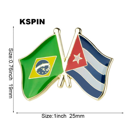 Cuba Flag Badge Brooch Natinal Lapel Pins Flag Lapel Pins Country Flag Badge