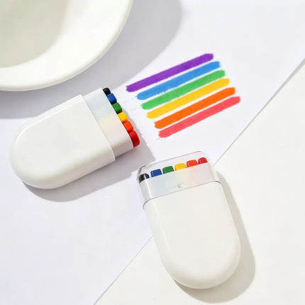 Rainbow Face Paint Crayon Set, Football Viewing Party Gift for Family, Suitable for FIFA World Cup & UEFA Euro Tournaments