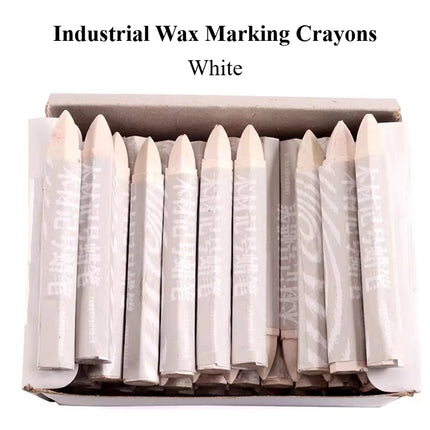 MARIE'S Wood Marking Crayons Industrial Wax Marking Crayons Scratch Resistant Crayons for Tires Metal Wood Glass Plastic