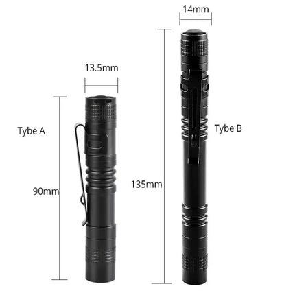 1PC Pen Doctor LED Flashlight Mini 9/13cm Portable White Light Dentist Nurse Torch Camping Hiking Adventure Out Flashlights