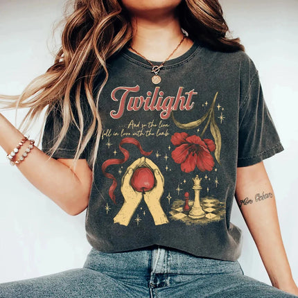 Twilight Inspired Shirt Book Lover Gift Tee T-Shirt Clothing Graphic Short Sleeve Shirt Unisex Men Women