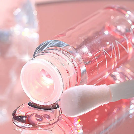 Kawaii Honey Peach Lip Oil  Long Lasting Non-sticky Moisturizing Lip Tint with Lip Plumper Hydrating Lip Care Serum 5ml Make Up