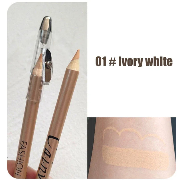 Eyelids Lying Silkworm Brightening Stick Ivory Beige Concealer Pencil Cover Face Spots Lip Liner Matte Concealer Cream Stick