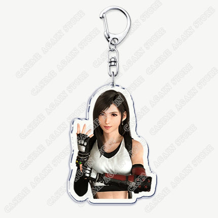 Popular Game Keychains for Accessories Key Chain Jewelry Keyrings Cloud Strife Ffvii Tifa Sephiroth Vincent Valentine Fans Gifts