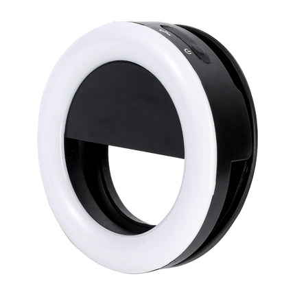 1Set Adjustable LED Ring Light Makeup Fill Light for Video Chat Live Streaming Photography Selfie Brightening Face Slimming