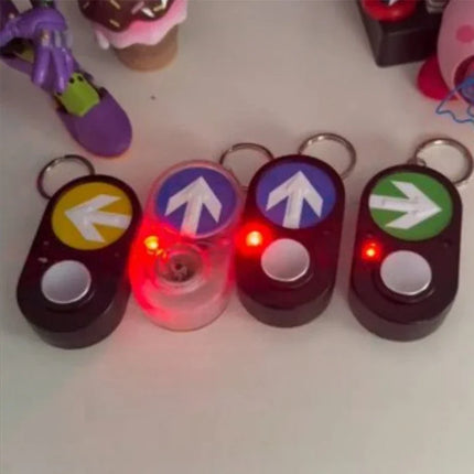 Australian Traffic Light Button Key Holder Sidewalk Sound Accessory Handheld Press To Make Sound Keychain Commemorative Funny