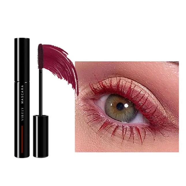 1pc Colorful Mascara Curling Thickening Eyelashes Extension Waterproof Volumizing Blue Mascara Long Lasting Non-Smudge Cosmetic