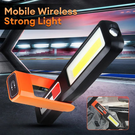Powerful LED Work Light with Magnet lighting Flashlight Car Garage Mechanic Lamp USB Charging COB Emergency Light Warning Light