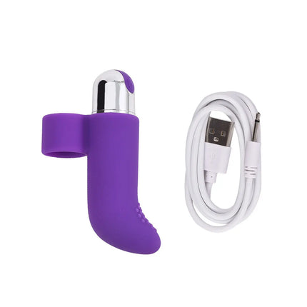 Silicone Rechargeable Finger Vibe, Multi - Speed Clitoral Vibrator, Adult Female Masturbation Toy Sex Toys