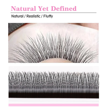 2D Y Single Tip Eyelash Extension 3D 4D W Natural Soft Wispy Eyelashes Individual False Lashes Mesh Net Cross Lash Makeup Cilio