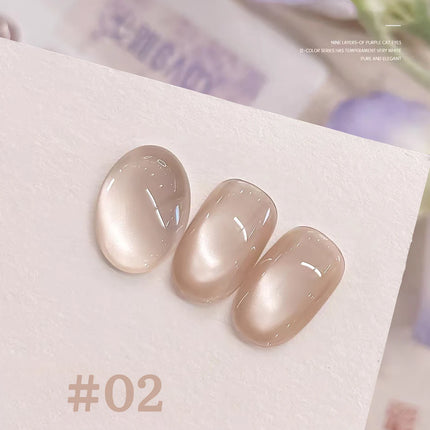 1-12pcs TC Popular Purple Cat Eye Nail Polish Gel Set UV Gel Soak Off Nail Magnetic Gel Polish Nail Art DlY For Salon At Home