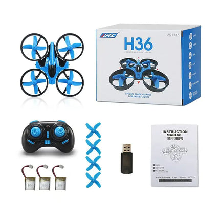 H36 RC Drone Quadcopter 3D Flip Pocket Remote Control Helicopter Plane RC Dron Quadcopter Toys Christmas Gift for Kids JJRC H36