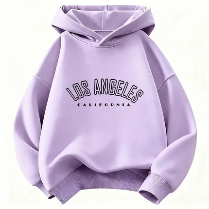 Casual Fashion Los Angeles Letter Printed  Hoodie Kids Children's Sweatshirt Hoody for Boys Girls Hoodies Hip Hop Clothes