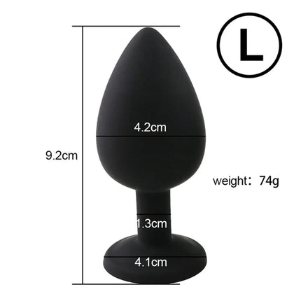 Beginner Friendly Silicone Anal Trainer Butt Plug Set S M L Non-Vibrating Prostate Stimulator for Men Women Gay Couples Toys