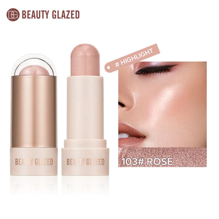 BEAUTY GLAZED multi-colour matte highlight blush stick glazed non-stick glass delicate and supple multi effect makeup