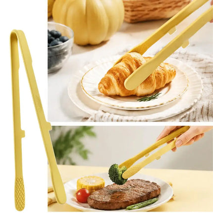 Silicone Food Toast Tongs Trivet Tongs Non-slip Heat Resistant BBQ Salad Cooking Serving Clamp Steak Pasta Clip For Kitchen 2026