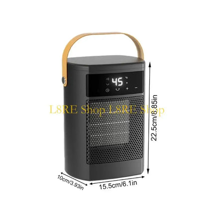 L8RE 110V Fast Heating 1500W PTC Ceramic Heater Oscillating Warmer Small Desk Heater Office Indoor Indoor Bedroom Hot Air Fan