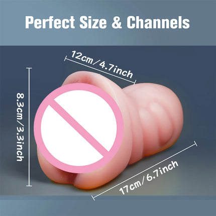 3 in 1 Pocket Pussy Male Masturbator Sex Toys for Men 3D Textured Sex Doll with Sexy Mouth Realistic Vagina Tight Anus Mens 18+