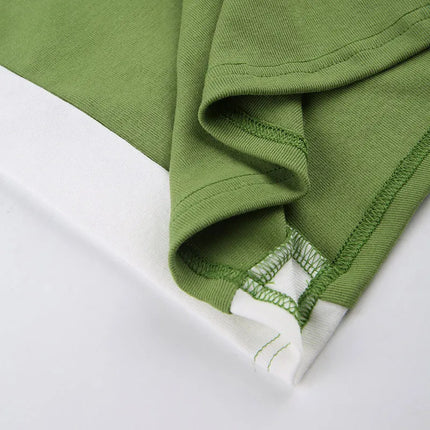 Sleeveless Knitted Crop Tops Green Sexy Basic Patchwork 2024 Summer Casual Cami Backless Y2k Vintage Tank Top Women