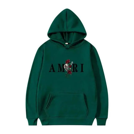 26Men's and women's fashionable clothing trends with printed sportswear Harajuku casual pullover Long-sleeved hooded